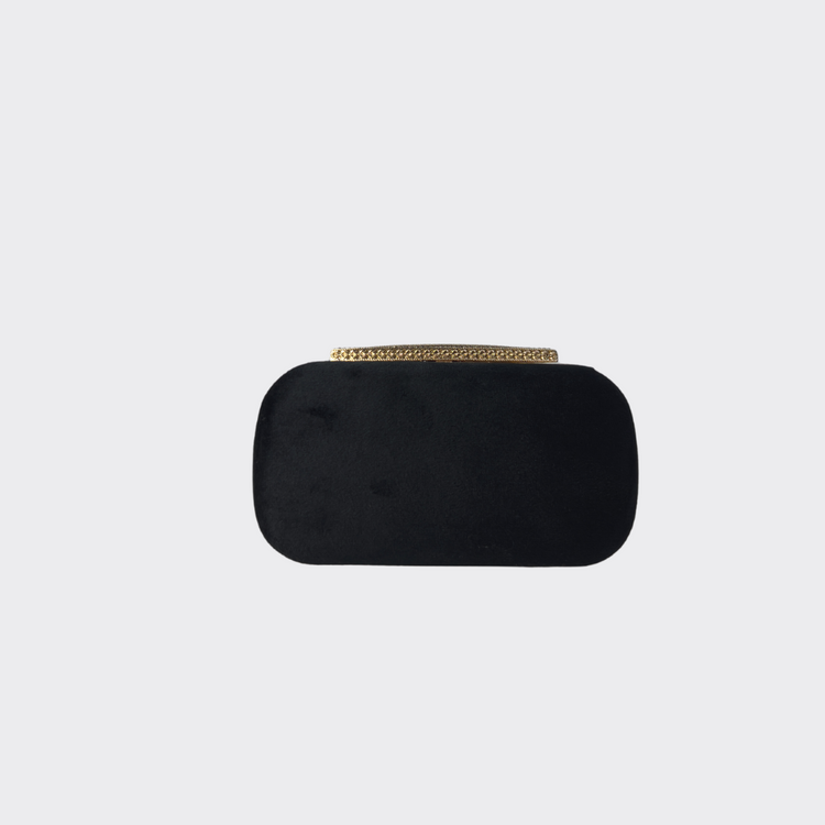 Velvet Black Clutch