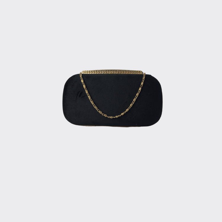 Velvet Black Clutch