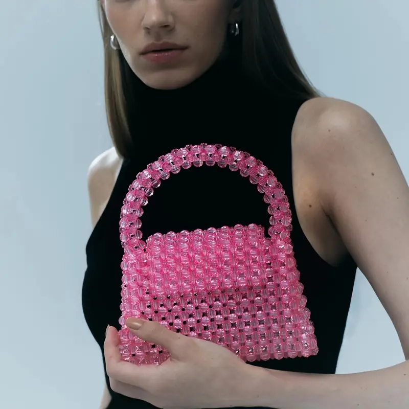 Charmé Acrylic Beaded Handbag