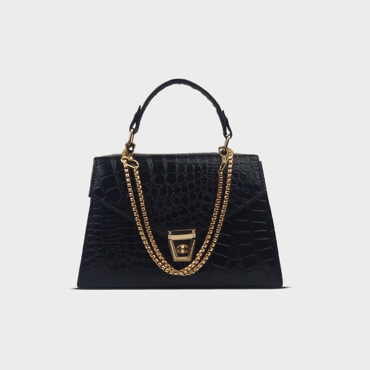 Titan Top Handle Bag with Chain