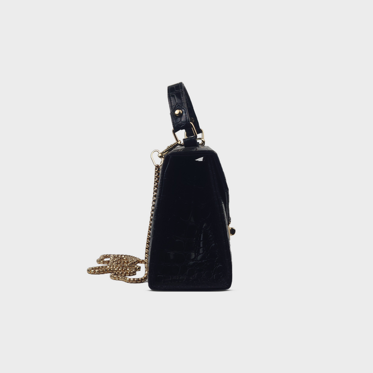 Titan Top Handle Bag with Chain