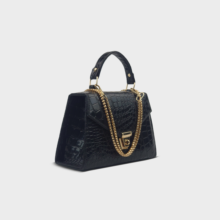 Titan Top Handle Bag with Chain