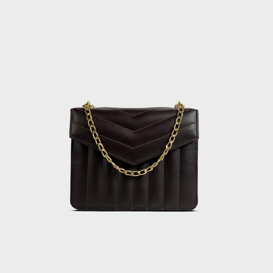 Silva Mini Chain Bag - Dark Brown