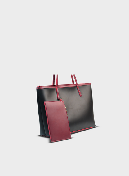 FAMTote - Black with Detachable Pouch