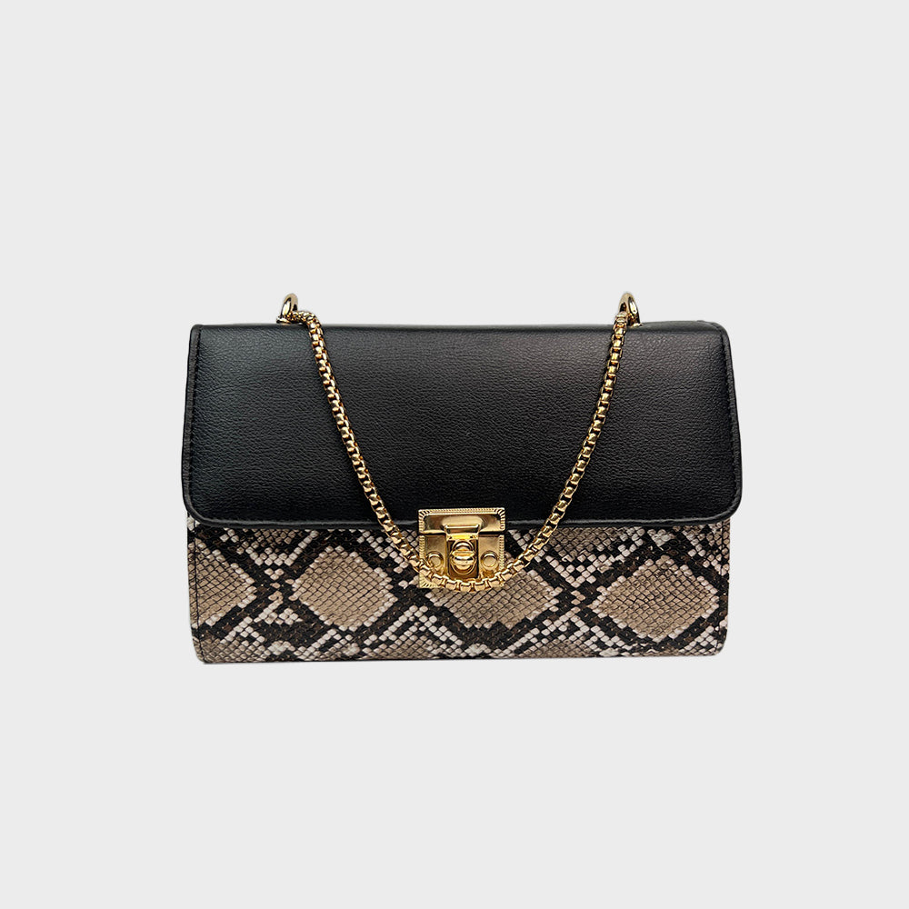 Serpentina Chain Bag - Black