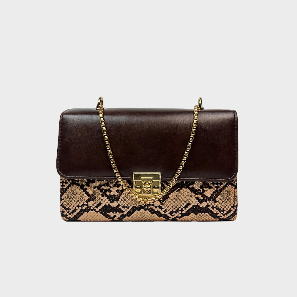 Serpentina Chain Bag - Black