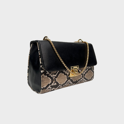 Serpentina Chain Bag - Black