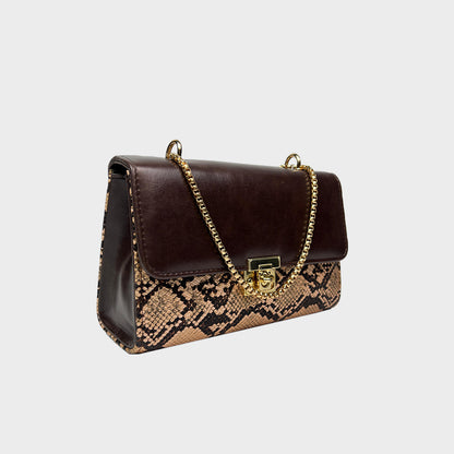 Serpentina Chain Bag - Black