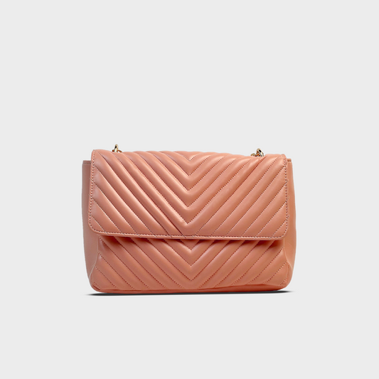 Chasmic Quilted Bag - Peach