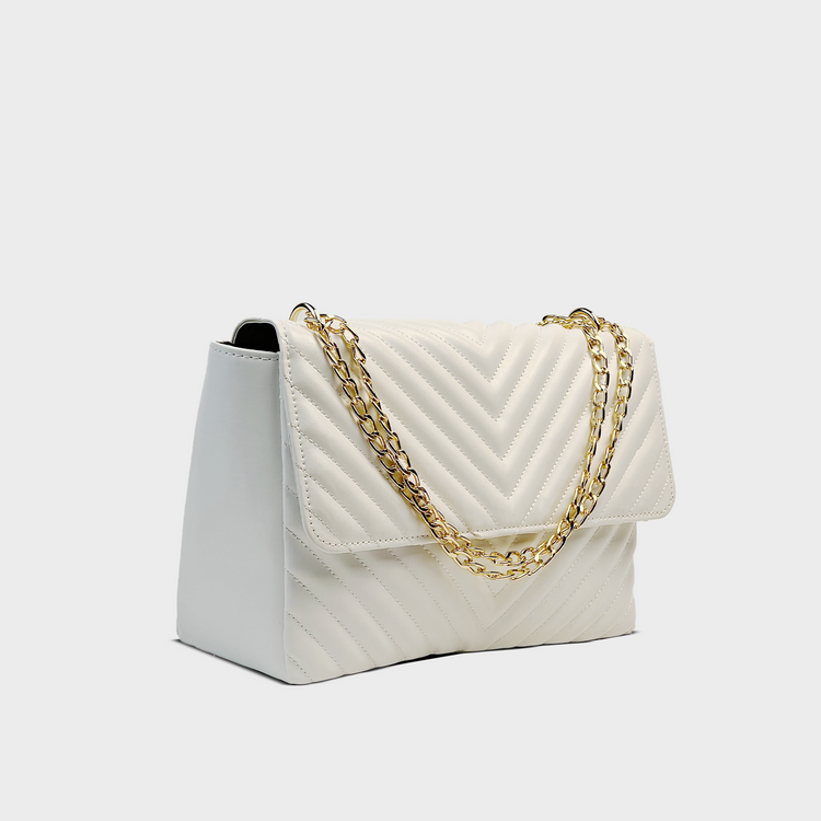 Chasmic Quilted Bag - Pearl