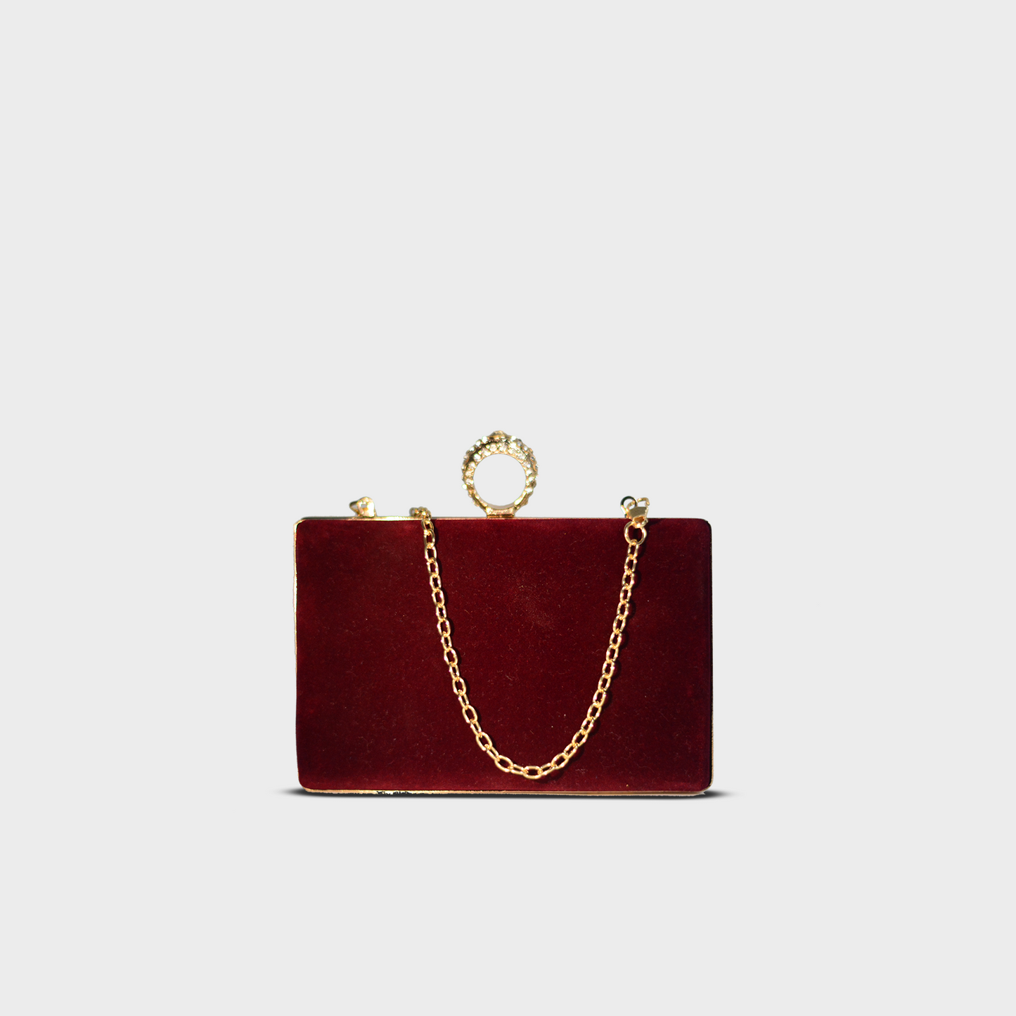 Velvet Red Clutch