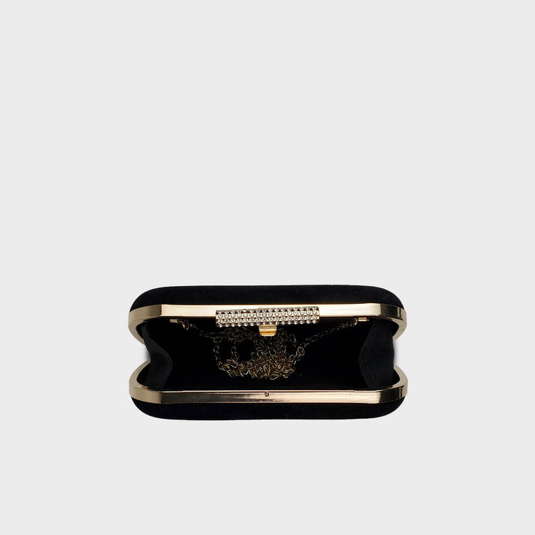 Velvet Black Clutch