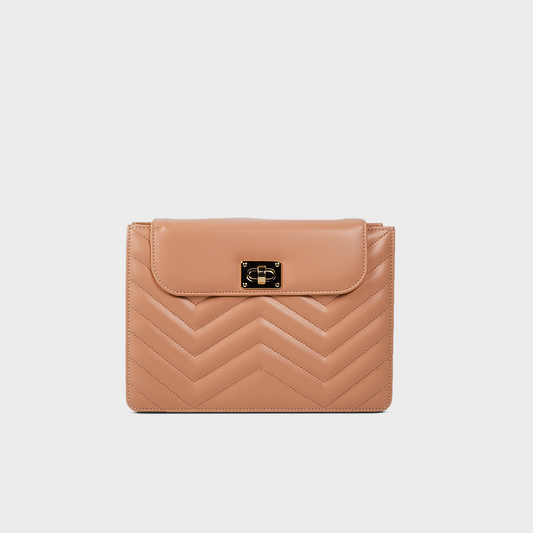 Zenith Quilted Bag - Peach