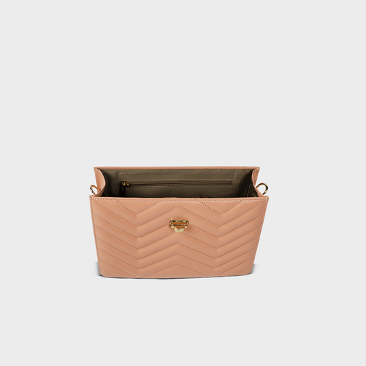 Zenith Quilted Bag - Peach